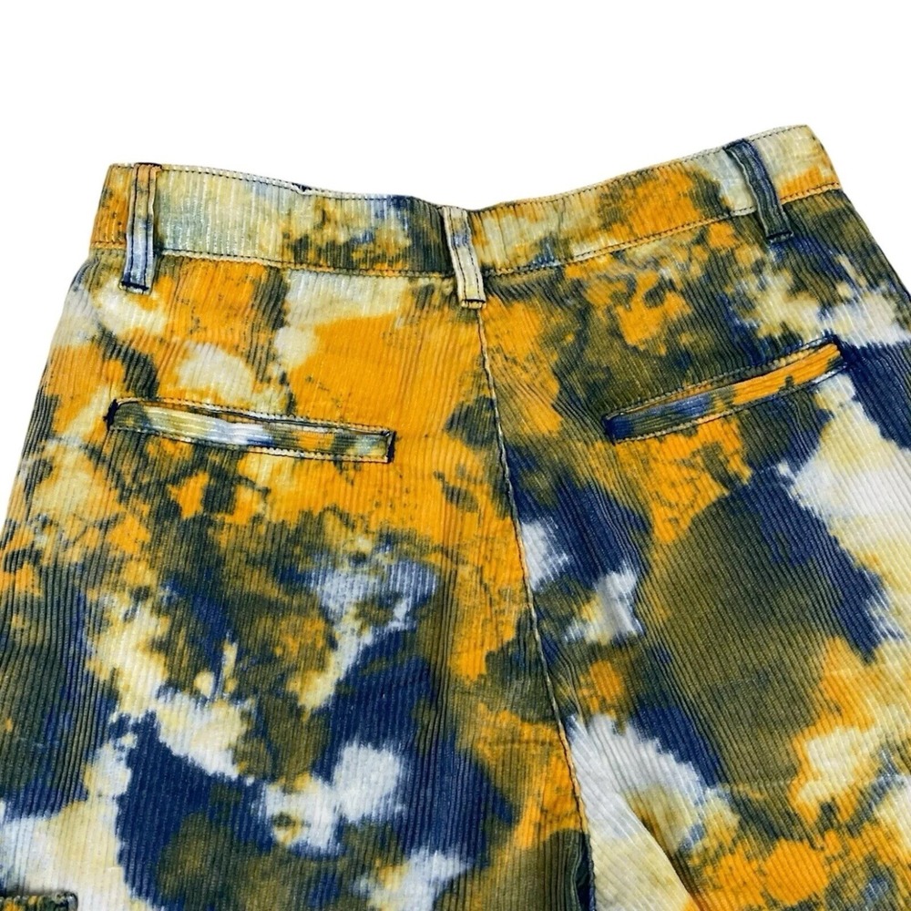 Topman Shorts Mens Size 28 Multicolor Watercolor Corduroy Bermuda Cargo NWOT - Picture 7 of 14